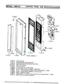 05 - Control Panel & Microprocessor (Cme701) parts for Maytag Microwave CME701 from AppliancePartsPros.com