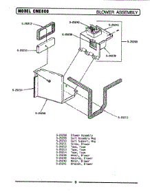 02 - Blower Assy. parts for Maytag Microwave CME800 from AppliancePartsPros.com