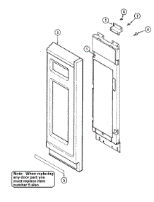 02 - Control Panel parts for Maytag Microwave CME8000AAB from AppliancePartsPros.com