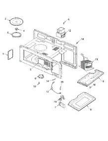 04 - Internal Controls parts for Maytag Microwave CME8000AAB from AppliancePartsPros.com
