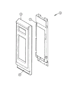 02 - Control Panel parts for Maytag Microwave CME8010AAB from AppliancePartsPros.com
