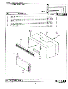05 - Door & Body Parts parts for Maytag Microwave CME900 from AppliancePartsPros.com