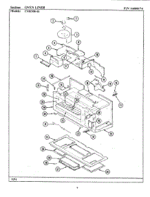 10 - Oven Liner (Cme900-01) parts for Maytag Microwave CME900 from AppliancePartsPros.com