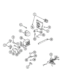 04 - Internal Controls parts for Maytag Microwave CME901 from AppliancePartsPros.com