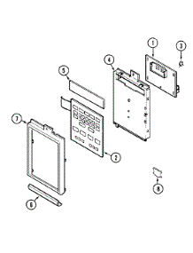 02 - Control Panel parts for Maytag Microwave CME9010CAB from AppliancePartsPros.com