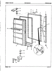 02 - Freezer Door parts for Maytag Freezer CMS130BCLWH / 8V002 from AppliancePartsPros.com