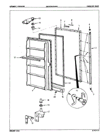 02 - Freezer Door parts for Maytag Freezer CMS180BCLWH / 8V009 from AppliancePartsPros.com