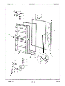 02 - Freezer Door parts for Maytag Freezer CMS210ADLWH from AppliancePartsPros.com