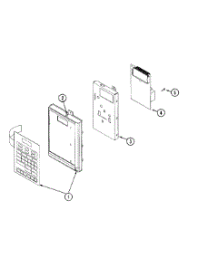 03 - Control Panel parts for Maytag Microwave CMV1000ADW from AppliancePartsPros.com