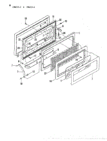 04 - Door parts for Crosley Microwave CMW22A2 from AppliancePartsPros.com