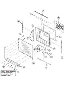 03 - Door parts for Crosley Microwave CMW419PD from AppliancePartsPros.com