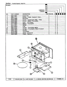 06 - Turntable parts for Crosley Microwave CMW464G from AppliancePartsPros.com