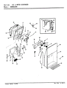 03 - Ice & Water Dispenser parts for Maytag Refrigerator CNDNS229K / AP34A from AppliancePartsPros.com