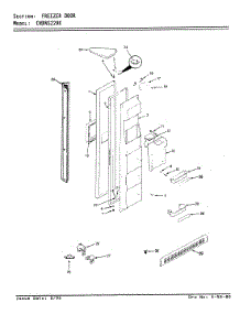02 - Freezer Door parts for Maytag Refrigerator CNDNS229KA / AP34A from AppliancePartsPros.com