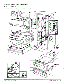 03 - Fresh Food Compartment parts for Maytag Refrigerator CNDNS229KA / AP34A from AppliancePartsPros.com