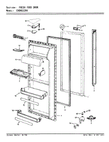 04 - Fresh Food Door parts for Maytag Refrigerator CNDNS229KA / AP34A from AppliancePartsPros.com