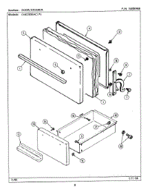 02 - Door / Drawer parts for Maytag Range CNE2000ACW from AppliancePartsPros.com