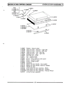 04 - Oven Door Assembly parts for Maytag Range CNG200 from AppliancePartsPros.com
