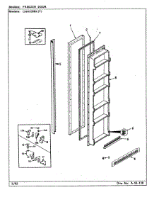 02 - Freezer Door parts for Norge Refrigerator CNNS208KA / AP06A from AppliancePartsPros.com