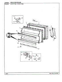 02 - Freezer Door parts for Maytag Refrigerator CNNT174KA / BF31C from AppliancePartsPros.com