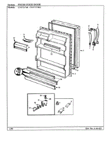 04 - Fresh Food Door parts for Maytag Refrigerator CNNT174KA / BF31C from AppliancePartsPros.com