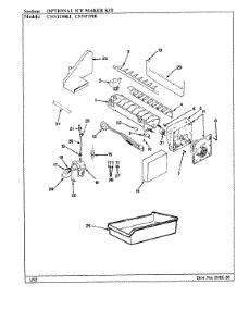 05 - Optional Ice Maker Kit parts for Maytag Refrigerator CNNT198KA / BF51B from AppliancePartsPros.com