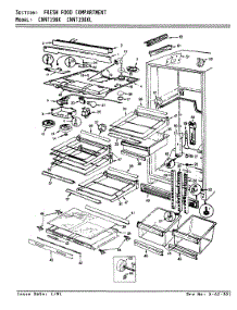 03 - Fresh Food Compartment parts for Maytag Refrigerator CNNT198KLA / AF52A from AppliancePartsPros.com