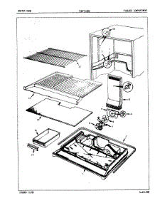 02 - Freezer Compartment parts for Crosley Refrigerator CNNT218BVA / 5D64A from AppliancePartsPros.com