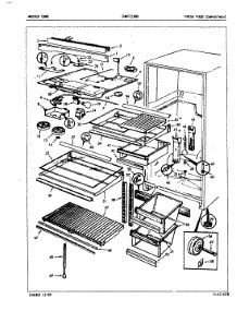 03 - Fresh Food Compartment parts for Crosley Refrigerator CNNT218BVA / 5D64A from AppliancePartsPros.com