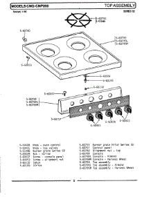 05 - Top Assembly parts for Maytag Range CNP200 from AppliancePartsPros.com