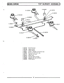 06 - Top Burner Assembly parts for Maytag Range CNP200 from AppliancePartsPros.com