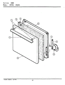 02 - Door parts for Maytag Range CNP2010AXL from AppliancePartsPros.com