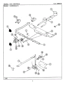 03 - Gas Controls (Cnp2010axx) parts for Maytag Range CNP2010AXW from AppliancePartsPros.com