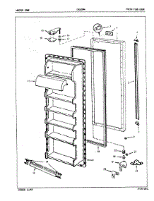 04 - Fresh Food Door parts for Crosley Refrigerator CNS20M4A / 5M61A from AppliancePartsPros.com