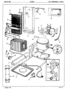 05 - Unit Compartment & System parts for Crosley Refrigerator CNS20M6A / 5M62B from AppliancePartsPros.com