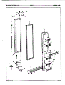 02 - Freezer Door parts for Crosley Refrigerator CNS20T6A / 8L05A from AppliancePartsPros.com