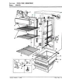 02 - Fresh Food Compartment parts for Crosley Refrigerator CNS22T6 / 8L06A from AppliancePartsPros.com