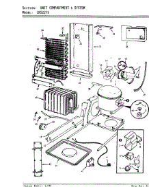 03 - Unit Compartment & System parts for Crosley Refrigerator CNS22T6H / 8L06A from AppliancePartsPros.com