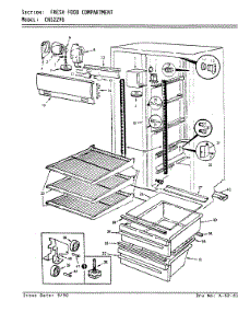 02 - Fresh Food Compartment parts for Crosley Refrigerator CNS22V6 / AR20A from AppliancePartsPros.com