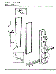 02 - Freezer Door parts for Crosley Refrigerator CNS22V6A / AR20A from AppliancePartsPros.com