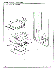 04 - Shelves & Accessories parts for Crosley Refrigerator CNS22V8 / BR16B from AppliancePartsPros.com