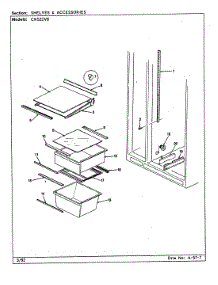 06 - Shelves & Accessories parts for Crosley Refrigerator CNS22V8 / CR16A from AppliancePartsPros.com