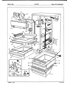 02 - Fresh Food Compartment parts for Crosley Refrigerator CNSI22M9 / 5M64B from AppliancePartsPros.com