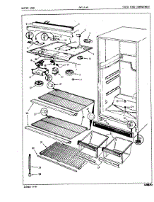 02 - Unit Compartment & System parts for Crosley Refrigerator CNT15L6 / 5A41A from AppliancePartsPros.com