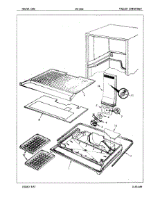02 - Freezer Compartment parts for Crosley Refrigerator CNT15M4A / 5A49B from AppliancePartsPros.com