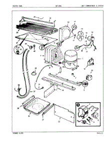 02 - Unit Compartment & System parts for Crosley Refrigerator CNT15M4A / 7A07A from AppliancePartsPros.com