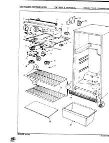 03 - Fresh Food Compartment parts for Crosley Refrigerator CNT15R4LA / 8A01B from AppliancePartsPros.com