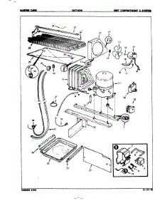 04 - Unit Compartment & System parts for Crosley Refrigerator CNT15R5A / 7A73A from AppliancePartsPros.com