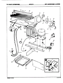 04 - Unit Compartment & System parts for Crosley Refrigerator CNT15T5A / 9C43A from AppliancePartsPros.com