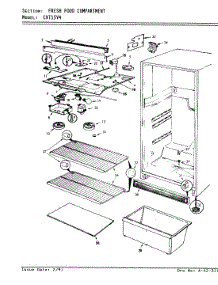 03 - Fresh Food Compartment parts for Crosley Refrigerator CNT15V4A / AC11A from AppliancePartsPros.com